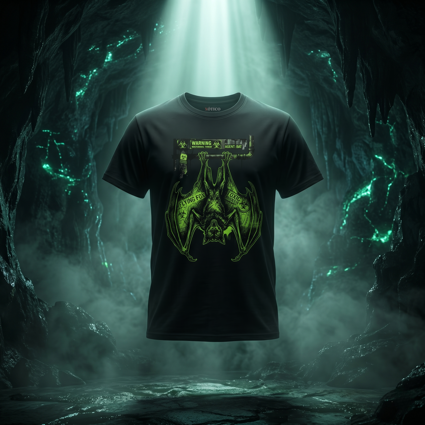 Murciélago Biohazard | Camiseta Negra